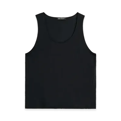 OUR LEGACY Athletic Tank "Raven Mist Airveil Cotton"