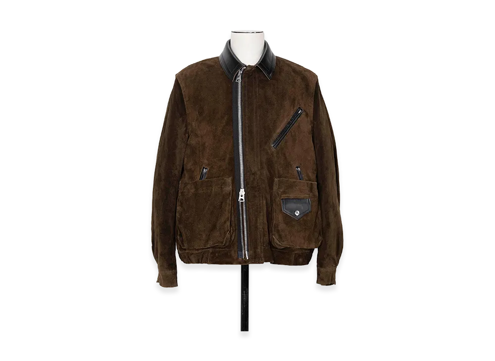 sacai Suede Blouson "Brown"