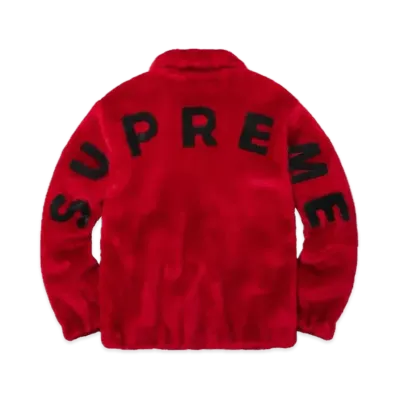Supreme Faux Fur Bomber Jacket "Red"