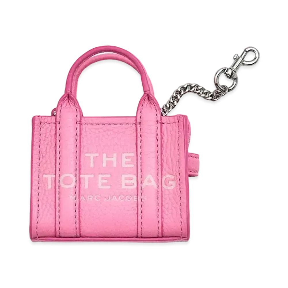 Marc Jacobs The Leather Nano Tote Charm "Petal Pink"