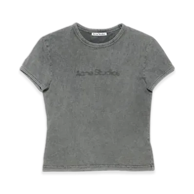 Acne Studios Blurred Logo T-Shirt - Fit Unisex Fit "Faded Grey"