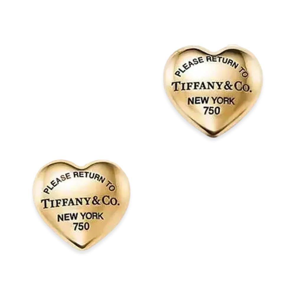 Tiffany & Co. Return to Tiffany Full Heart Earrings 18K "Yellow Gold"