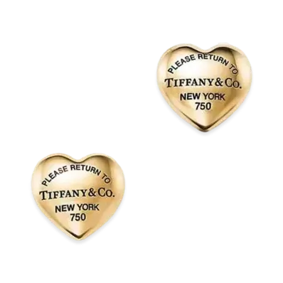 Tiffany & Co. Return to Tiffany Full Heart Earrings 18K "Yellow Gold"