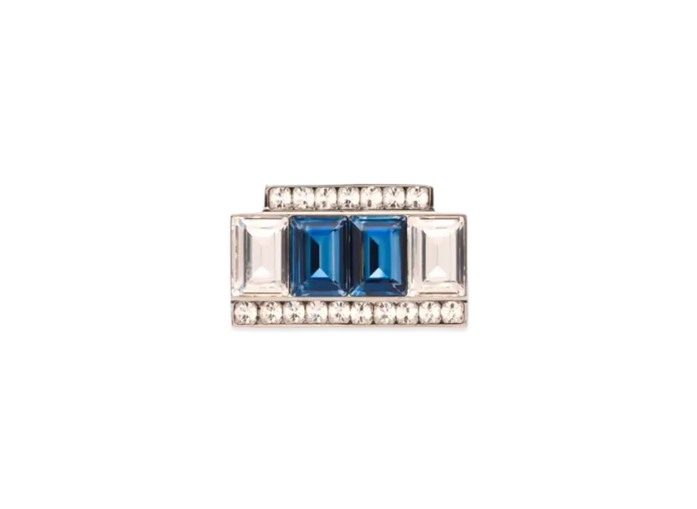 MIU MIU Crystal Brooch "Brown/Crystal"