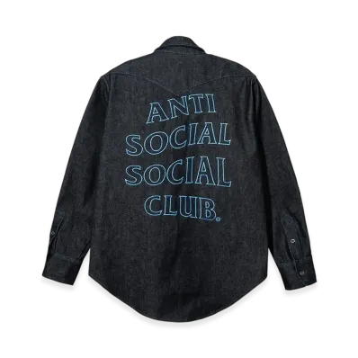 ANTI SOCIAL SOCIAL CLUB Denim Button Up "Black"