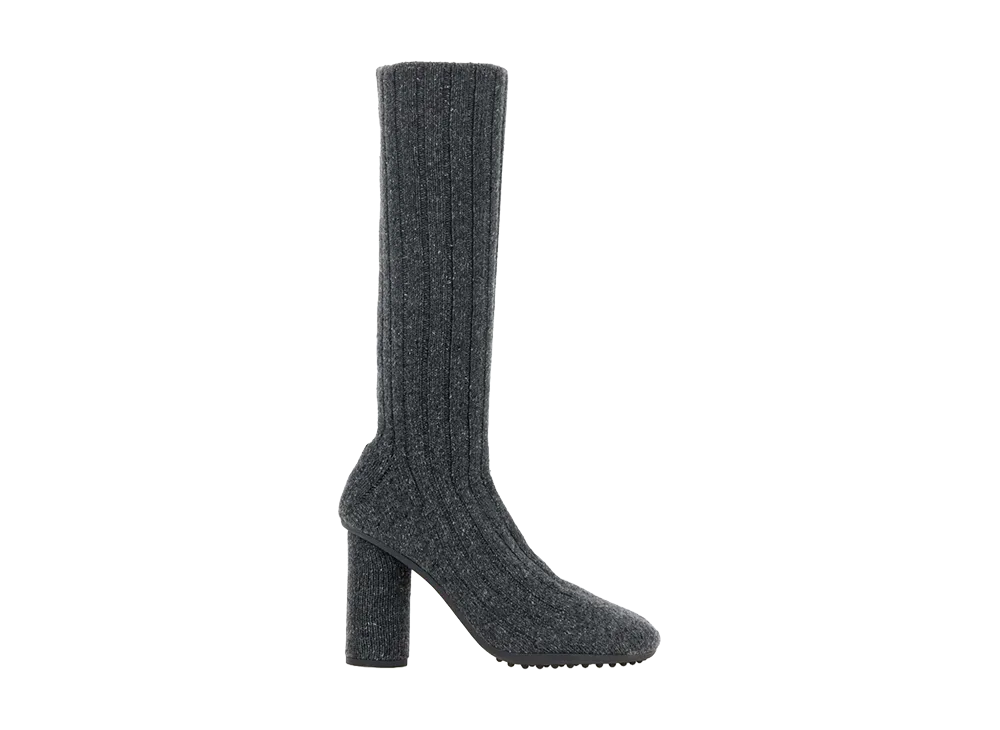 Bottega Veneta Women's Stivale In Maglia "Atomic Grey"
