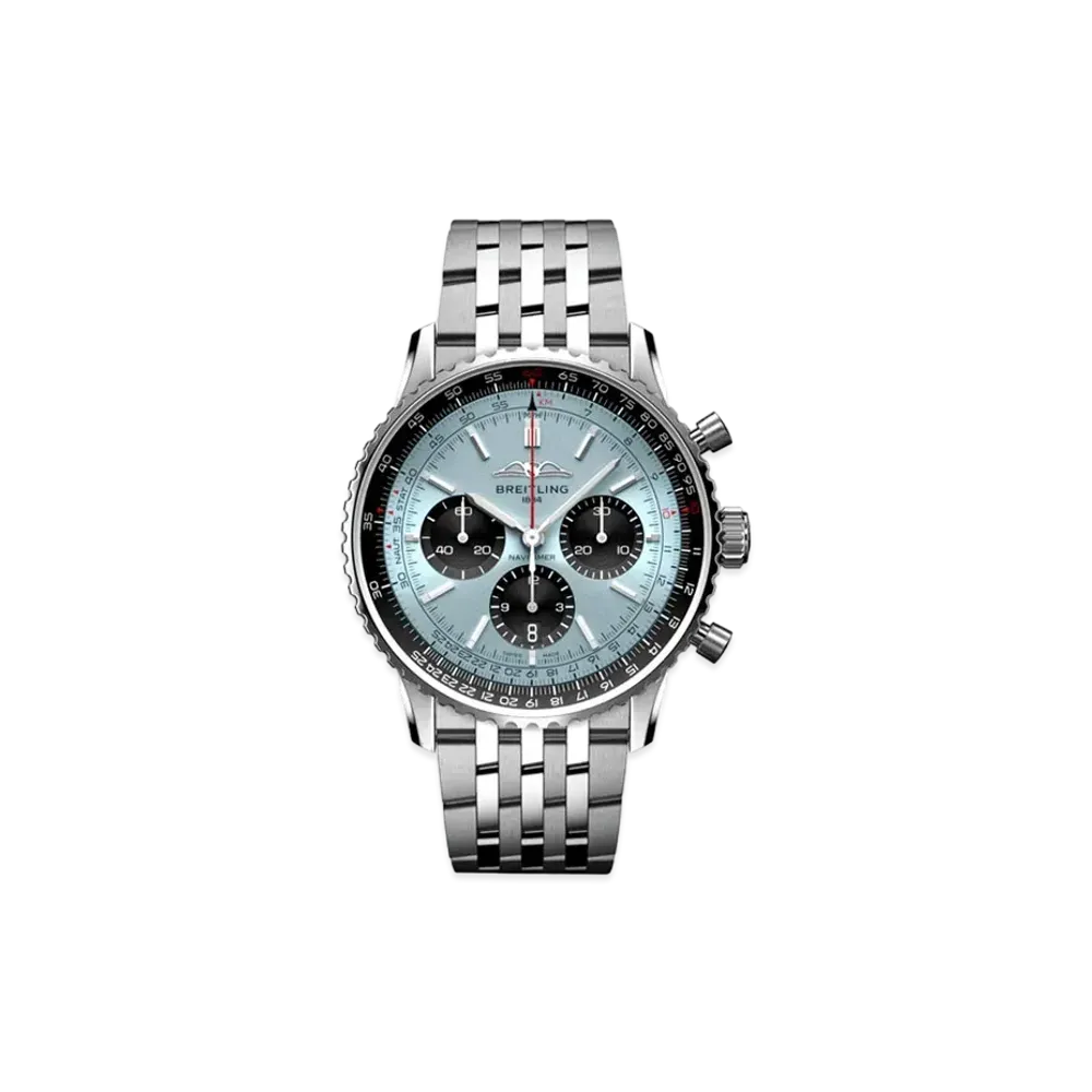 Breitling Navitimer B01 Chronograph 43 "Ice Blue/Black/Stainless Steel"