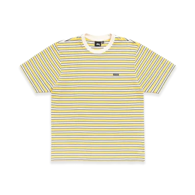 Stussy Beach Stripe Tee "Yellow"