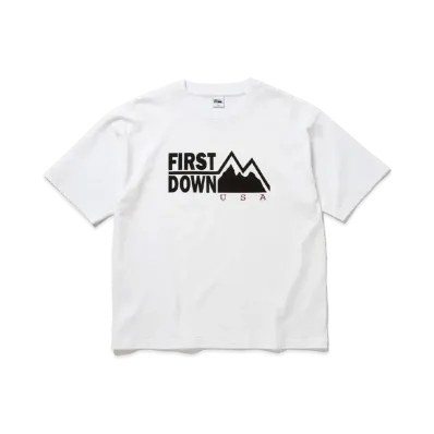 FIRST DOWN FDUSA S/S TEE COTTON JERSEY "White"