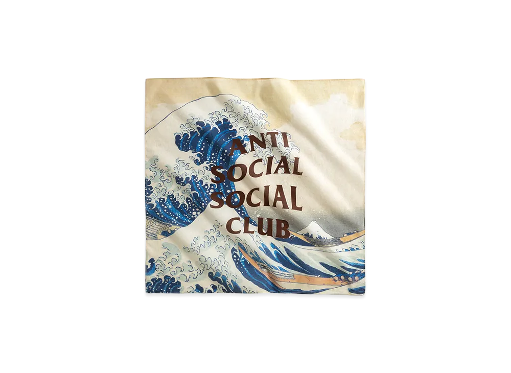 ANTI SOCIAL SOCIAL CLUB Tonkatsu: The Great Wave Bandana "Multi"
