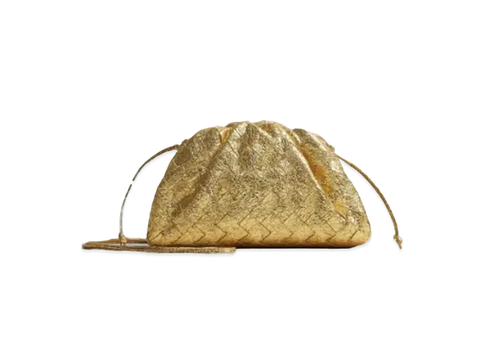 Bottega Veneta Mini Pouch Mini Clutch "Gold"
