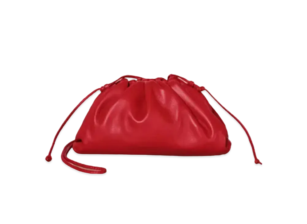 Bottega Veneta Mini The Pouch "Bright Red"