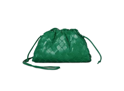 Bottega Veneta Mini The Pouch Clutch Bag "Green"