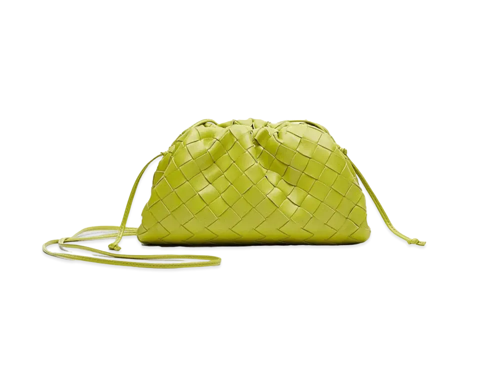 Bottega Veneta Mini Pouch Clutch "Kiwi"