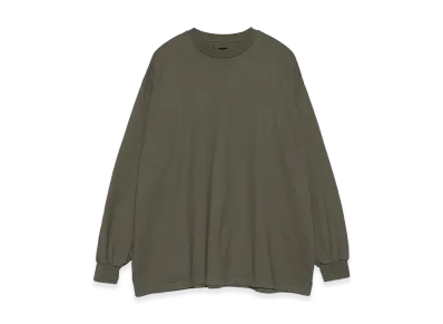 Graphpaper minus Botanical Dyed L/S Tee "Moss Green"