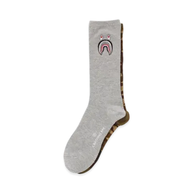 A BATHING APE 1St Shark Socks "Gray"