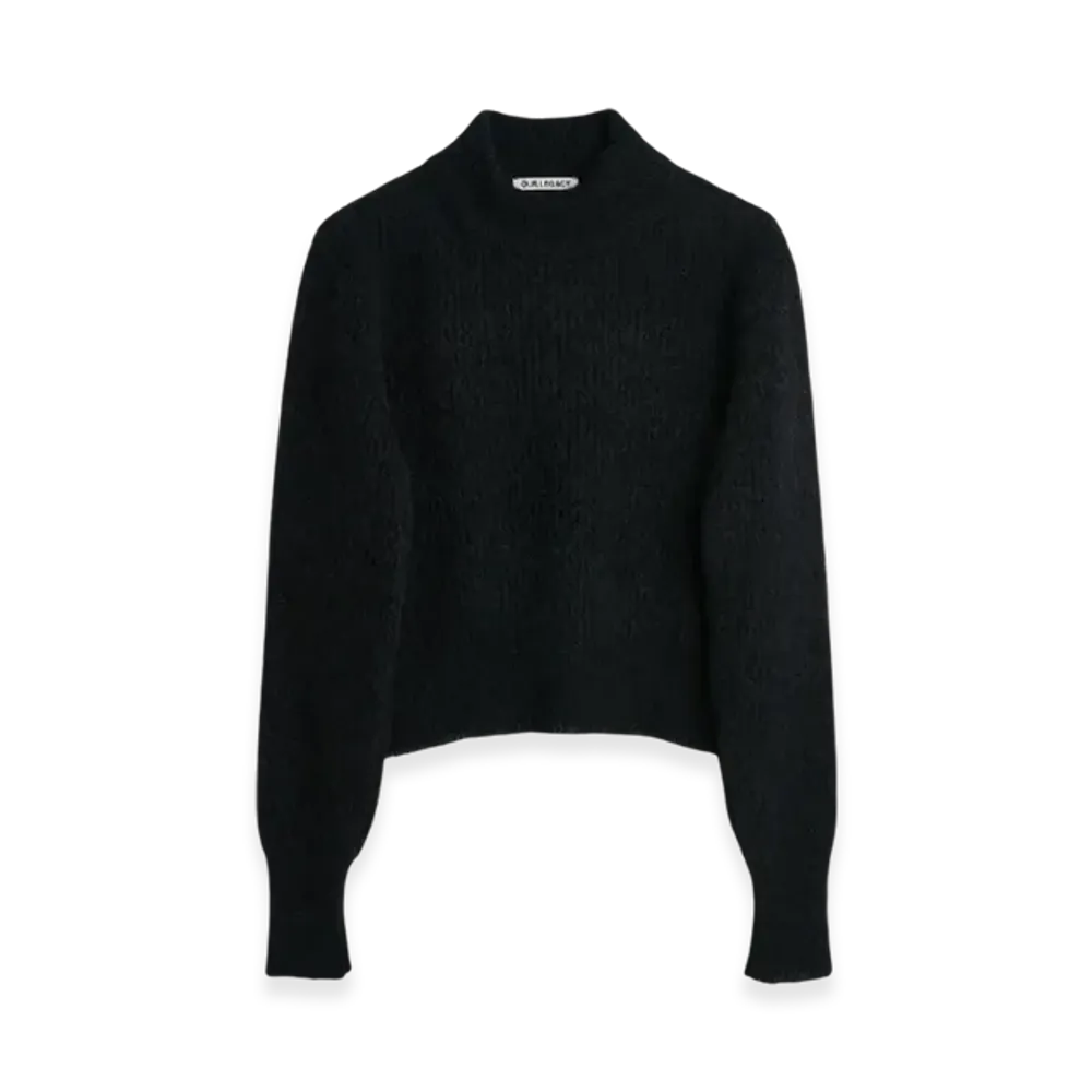 OUR LEGACY Women's Intact Turtleneck Fuzzy Alpaca "Black"