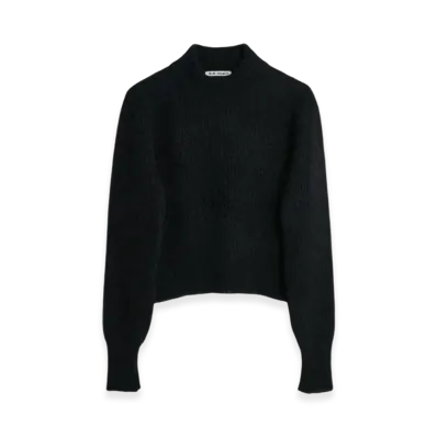 OUR LEGACY Women's Intact Turtleneck Fuzzy Alpaca "Black"