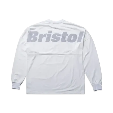 F.C.Real Bristol Big Logo L/S Baggy Tee "White"