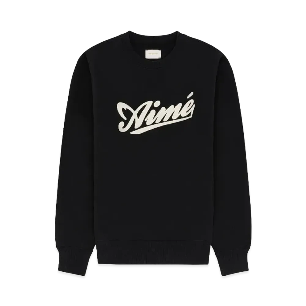 Aime Leon Dore Cycling Logo Crewneck Sweatshirt "Black"