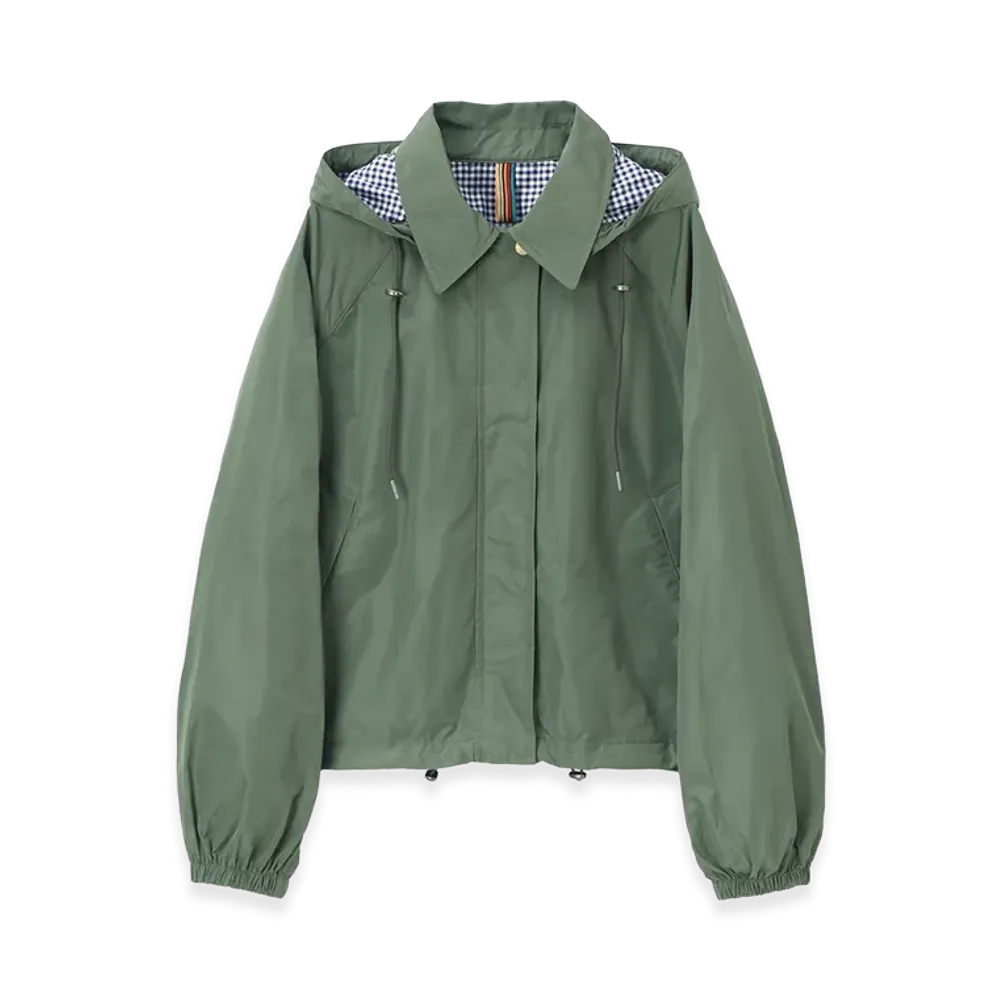 Barbour x Paul Smith Women's Broomhill Polyester Jacket "Khaki"