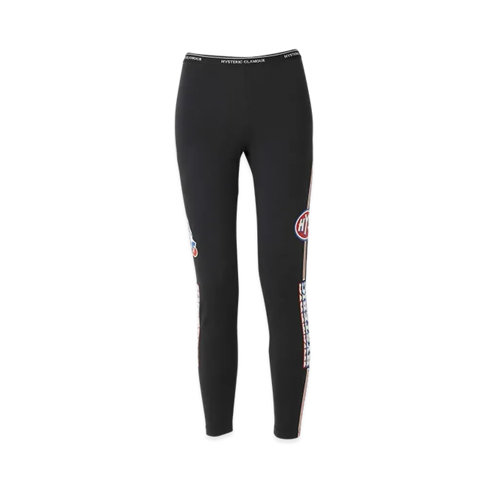 HYSTERIC GLAMOUR The New Hys Line 8/10 Length Leggings "Black"