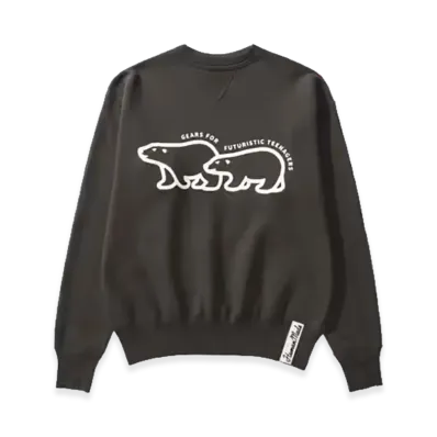 HUMAN MADE Polar Bear Crewneck Sweatshirt "Black"