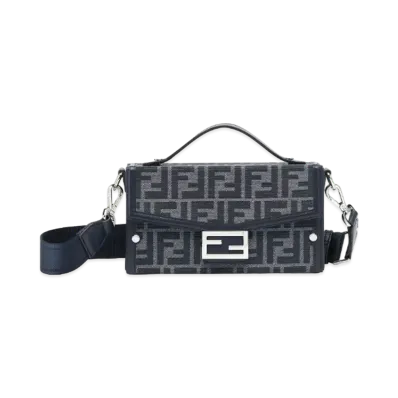 FENDI Soft Trunk Baguette "Blue"