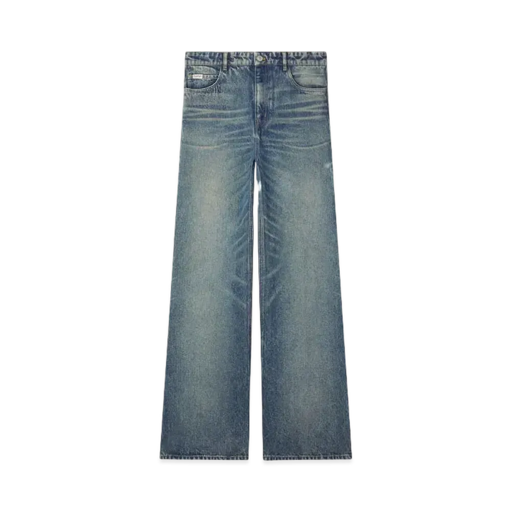 Courreges Hammer Denim Baggy Pants "Vintage Medium Blue"