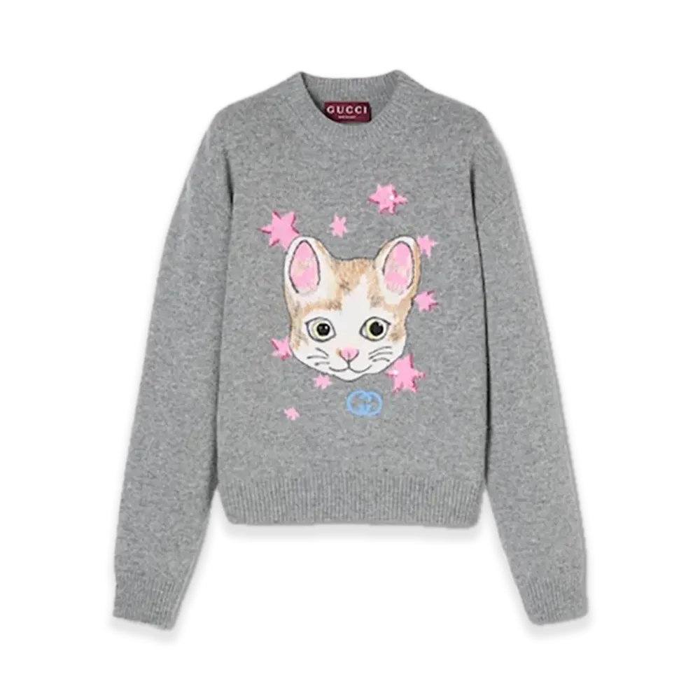 GUCCI x Higuchi Yuko Soft Wool Sweater Japan Exclusive "Grey"