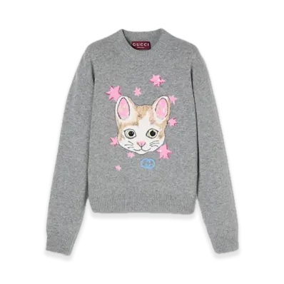 GUCCI x Higuchi Yuko Soft Wool Sweater Japan Exclusive "Grey"