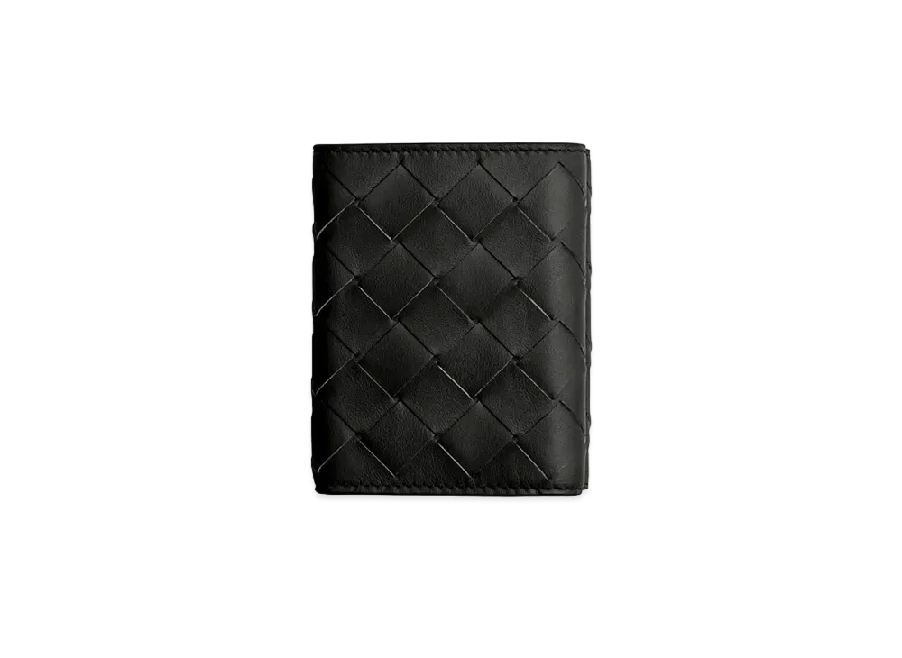Bottega Veneta Trifold Flap Wallet "Nero"