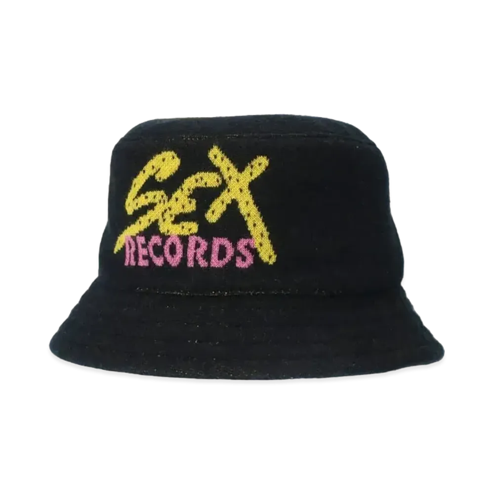 Chrome Hearts Sex Records Cashmere Backet Hat "Black"
