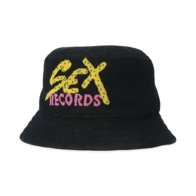 Chrome Hearts Sex Records Cashmere Backet Hat "Black"