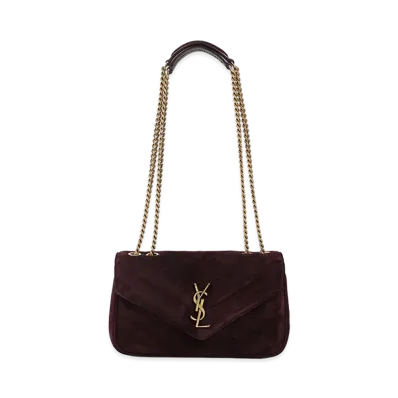 Saint Laurent Women's Small "Loulou" Bag "Smoky Burgundy"