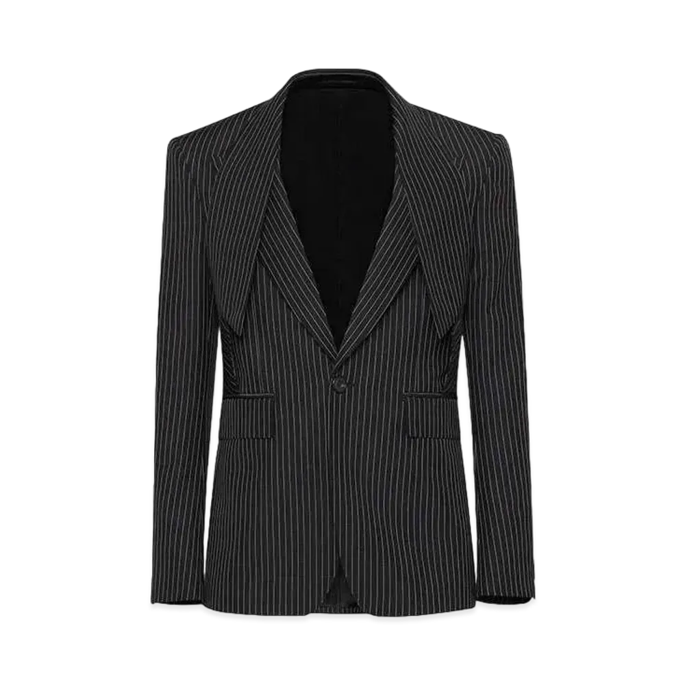 Alexander McQUEEN Reverse Lapel Single Breasted Jacket "Black/White"