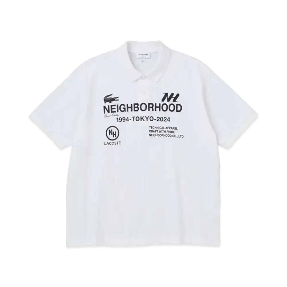 LACOSTE x NEIGHBORHOOD Polo Shirt "White"
