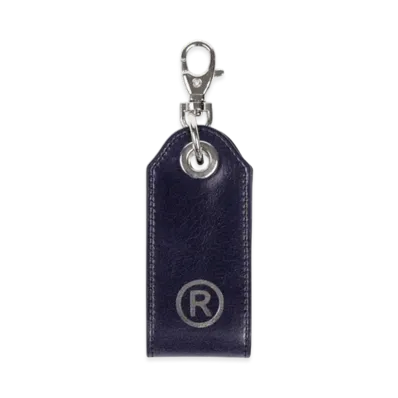 MARTINE ROSE Bottle Opener Leather "Dark Blue"