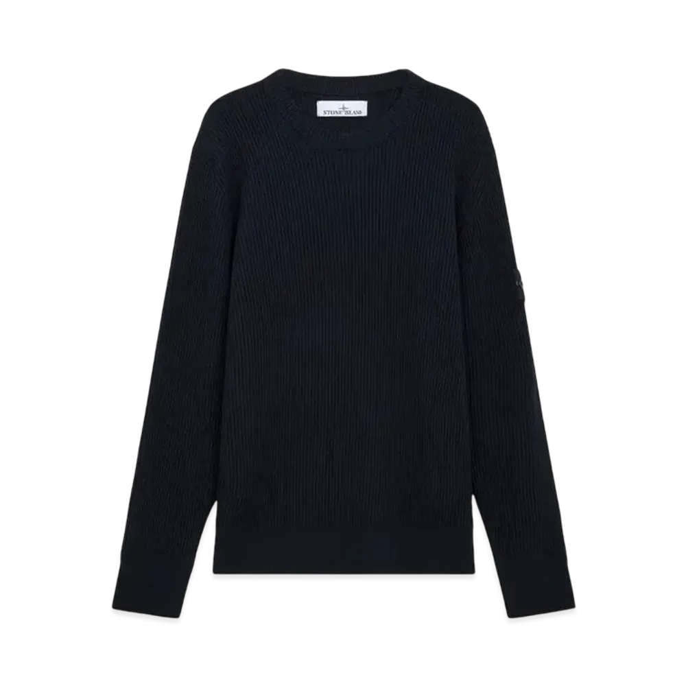 Stone Island 553C2 Full Rib RWS Wool "Navy Blue"