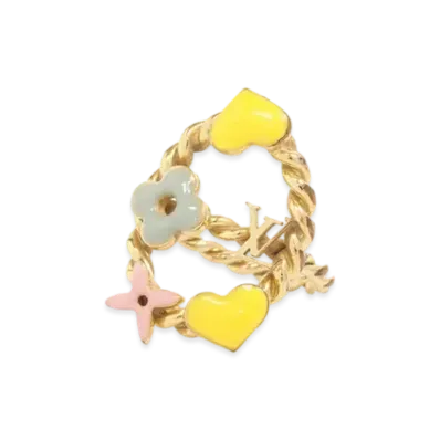 Louis Vuitton Sweet Monogram Ring "Gold/Multicolor"
