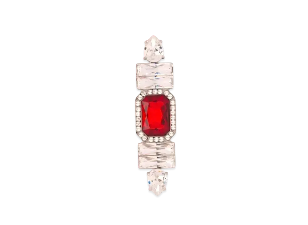 MIU MIU Crystal Brooch "Red/Crystal"