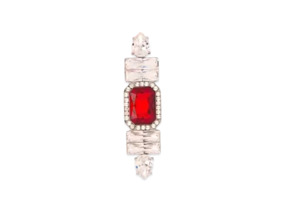 MIU MIU Crystal Brooch "Red/Crystal"