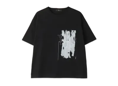 Yohji Yamamoto Y's -ONLINE EXCLUSIVE- Y's FLOWER T-SHIRT "Black"