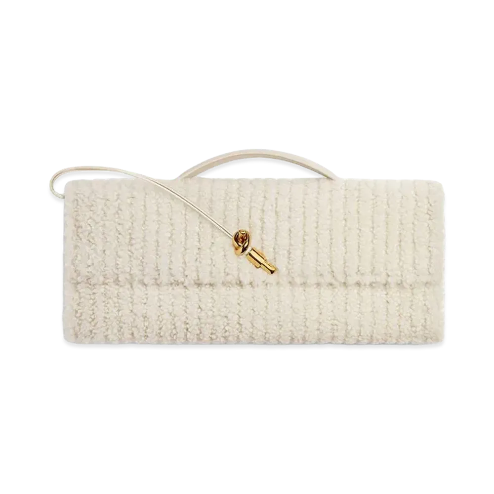 Bottega Veneta Andiamo Clutch Bag "Plaster"