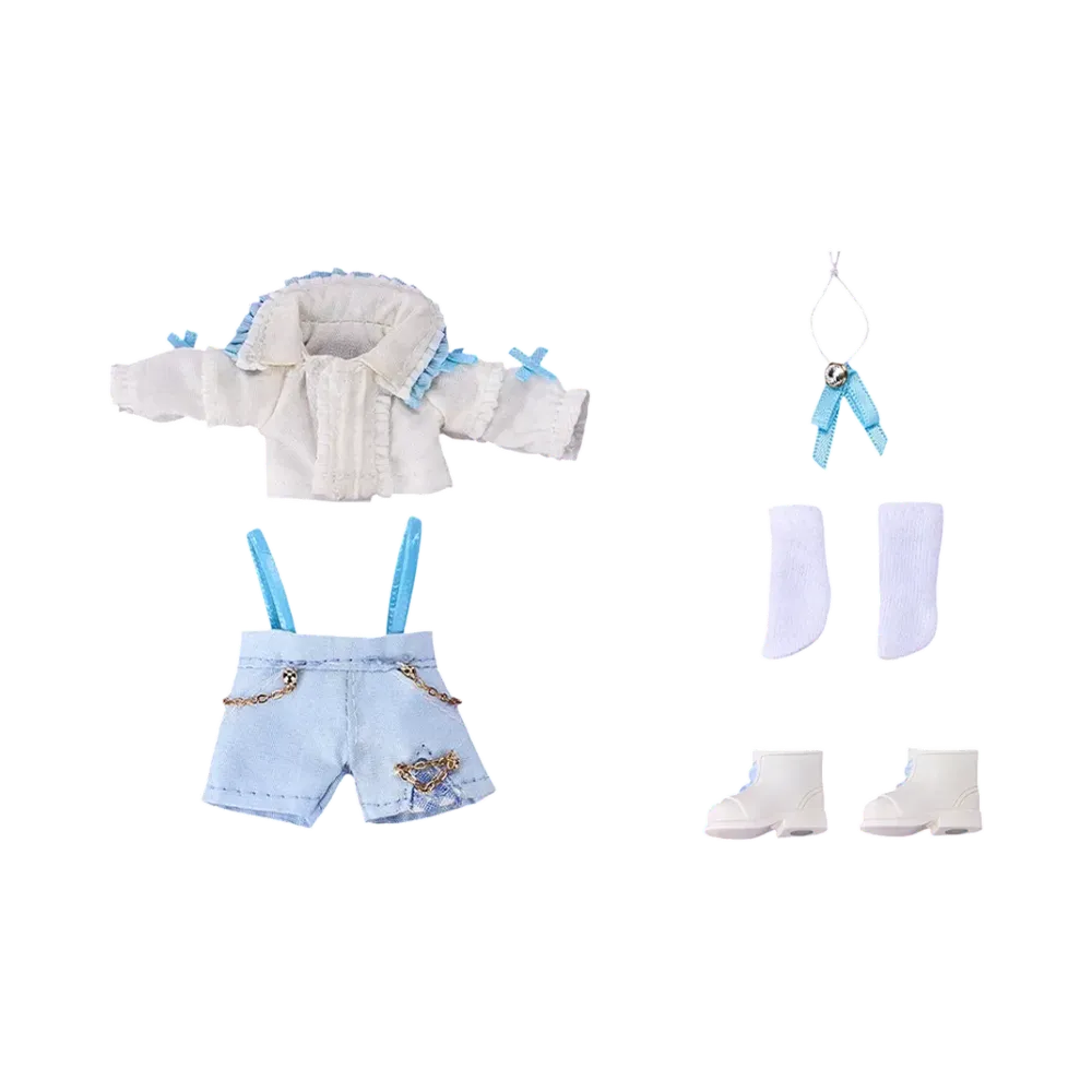 Good Smile Company "Nendoroid Doll" -Nendoroid Doll- Outfit Set: Suspender Shorts Set (White & Blue)