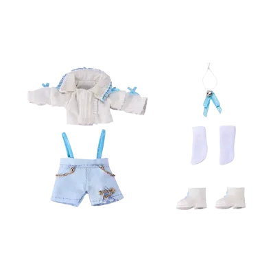 Good Smile Company "Nendoroid Doll" -Nendoroid Doll- Outfit Set: Suspender Shorts Set (White & Blue)