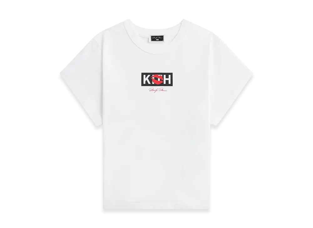 Kith x Marilyn Monroe Women's Kiss Mulberry Vintage Tee "White"