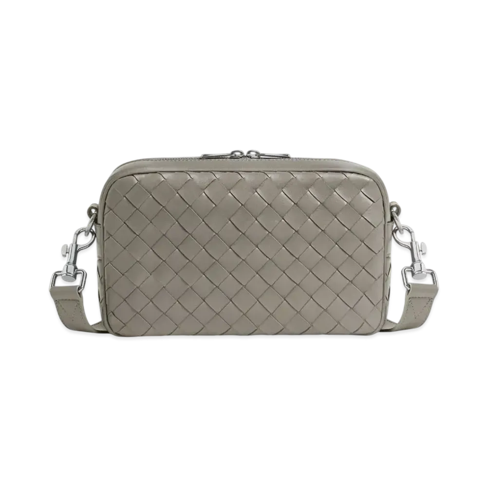 Bottega Veneta Small Intrecciato Camera Bag "Drizzle"