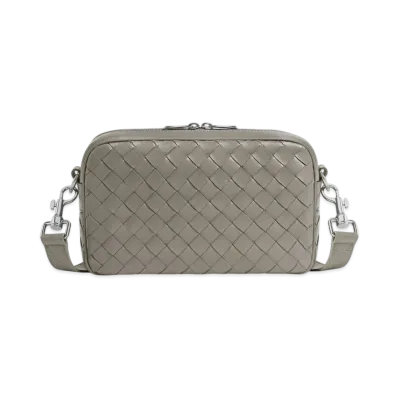Bottega Veneta Small Intrecciato Camera Bag "Drizzle"