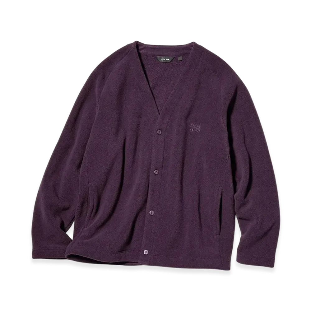 Uniqlo x NEEDLES Fleece Oversize Cardigan "Purple"